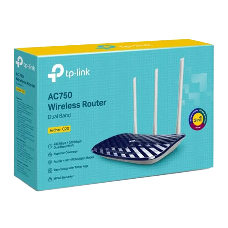 TP-LINK AC750 WIRELESS ROUTER ARCHER C20 Mascom International.webp